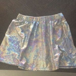 Cat & Jack holographic iridescent skirt